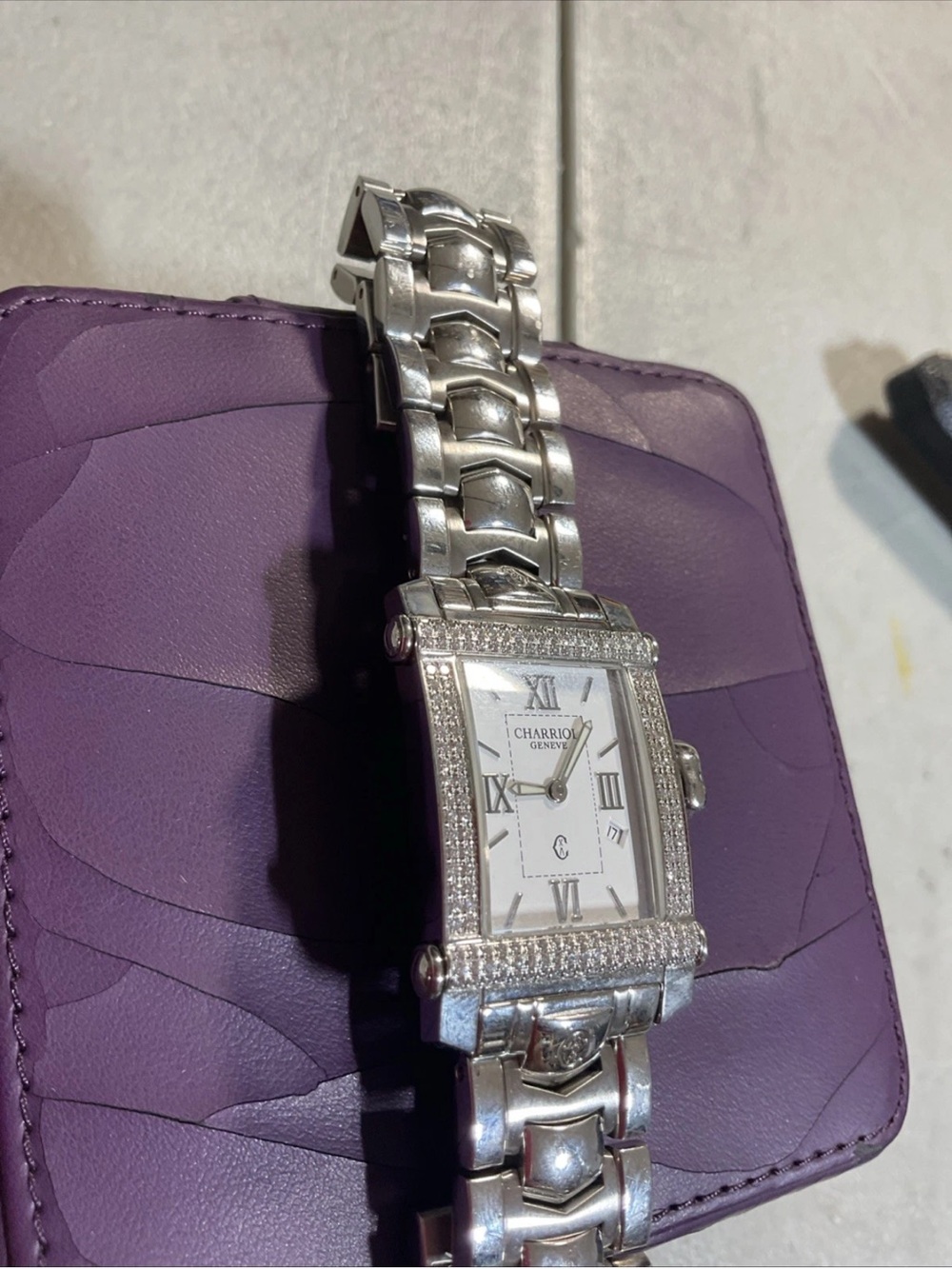 Charriol Columbus CCSTRH  Diamond Bezel Quartz Watch Need BATTERY,SEE DESCRIPTIO - Picture 4 of 11